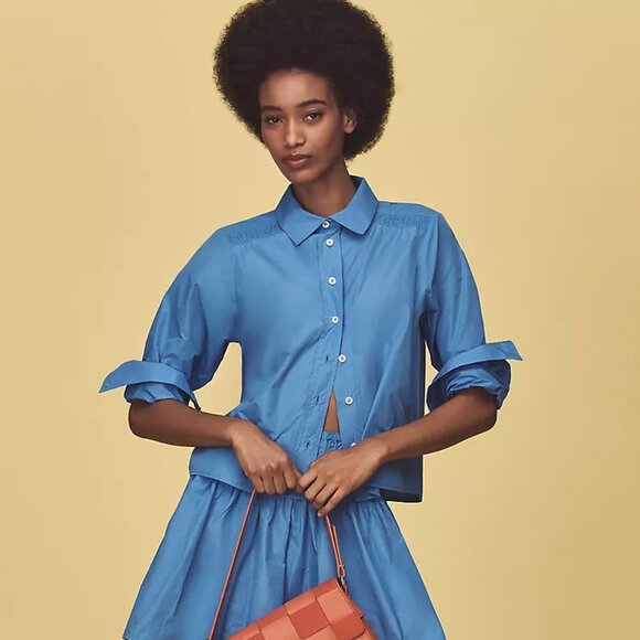 By Anthropologie Long-Sleeve Buttondown Blouse - Picture 1 of 4